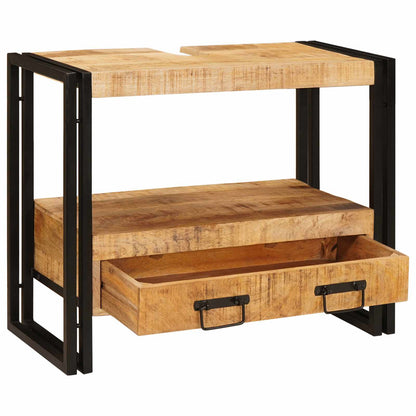 vidaXL Vanity Cabinet Brown 71 x 33 x 58 cm Solid Mango Wood