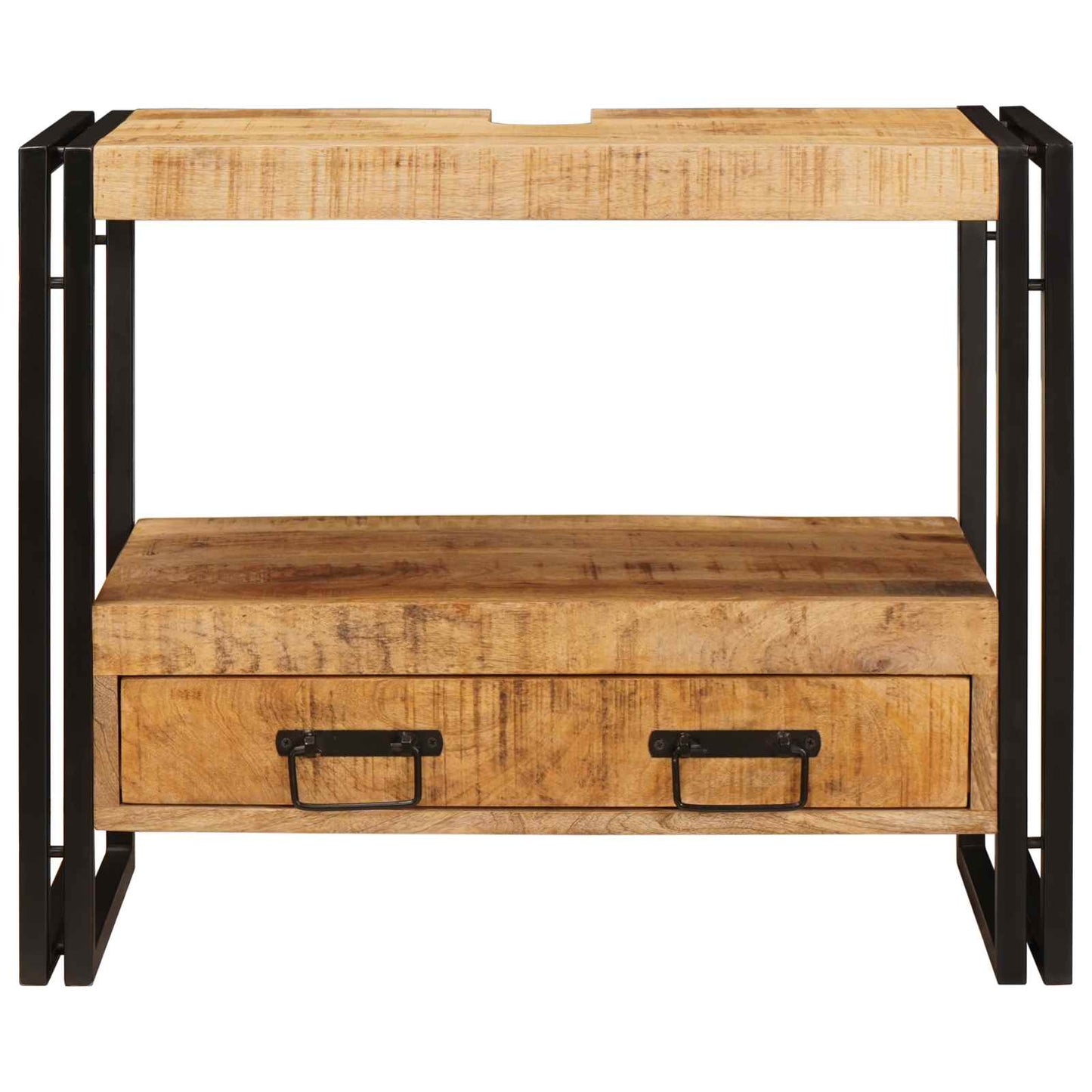 vidaXL Vanity Cabinet Brown 71 x 33 x 58 cm Solid Mango Wood