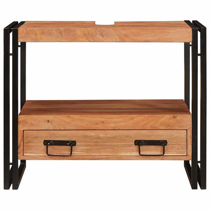 vidaXL Vanity Cabinet Brown 71 x 33 x 58 cm Solid Acacia Wood