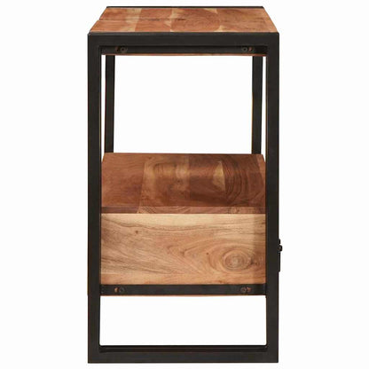 vidaXL Vanity Cabinet Brown 71 x 33 x 58 cm Solid Acacia Wood