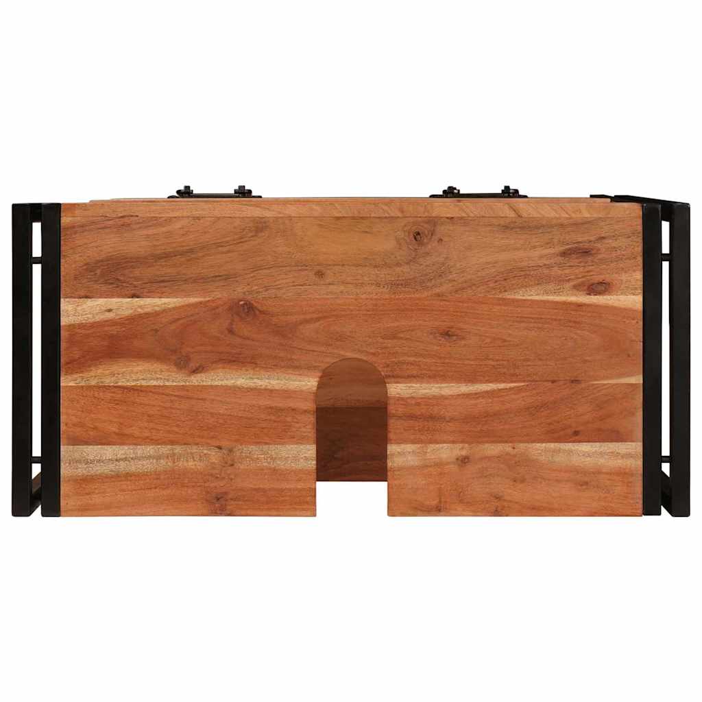 vidaXL Vanity Cabinet Brown 71 x 33 x 58 cm Solid Acacia Wood