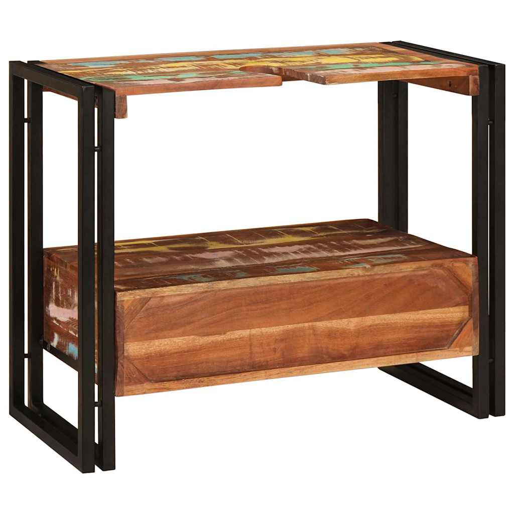 vidaXL Vanity Cabinet Multicolour 71 x 33 x 58 cm Solid Reclaim Wood