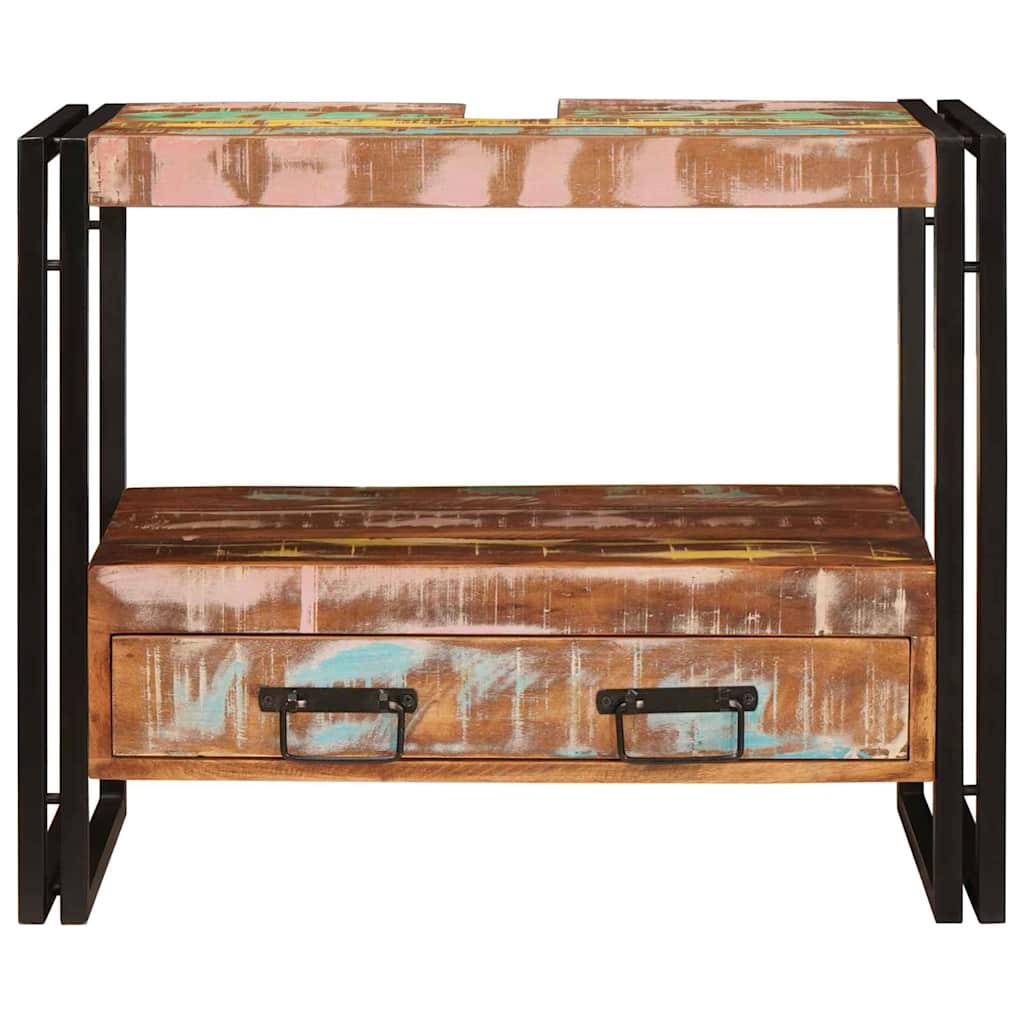 vidaXL Vanity Cabinet Multicolour 71 x 33 x 58 cm Solid Reclaim Wood