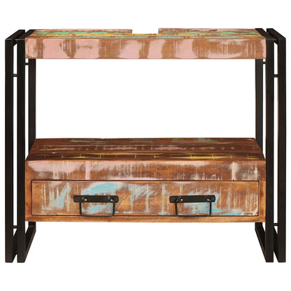 vidaXL Vanity Cabinet Multicolour 71 x 33 x 58 cm Solid Reclaim Wood