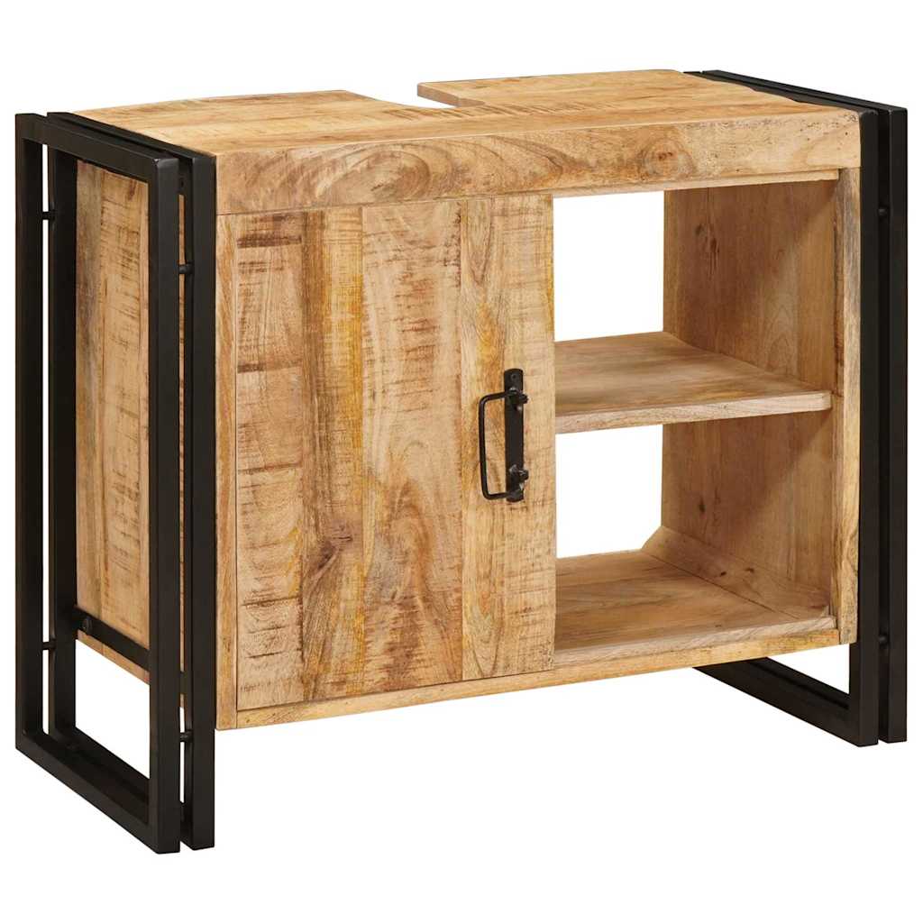 vidaXL Sink cabinet with Shelf Brown 71 x 33 x 58 cm Solid Mango Wood