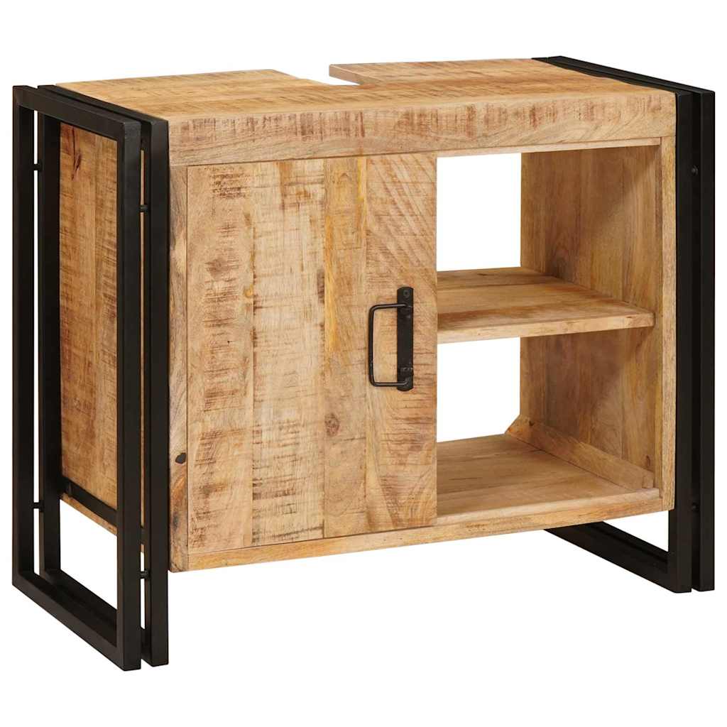 vidaXL Sink cabinet with Shelf Brown 71 x 33 x 58 cm Solid Mango Wood