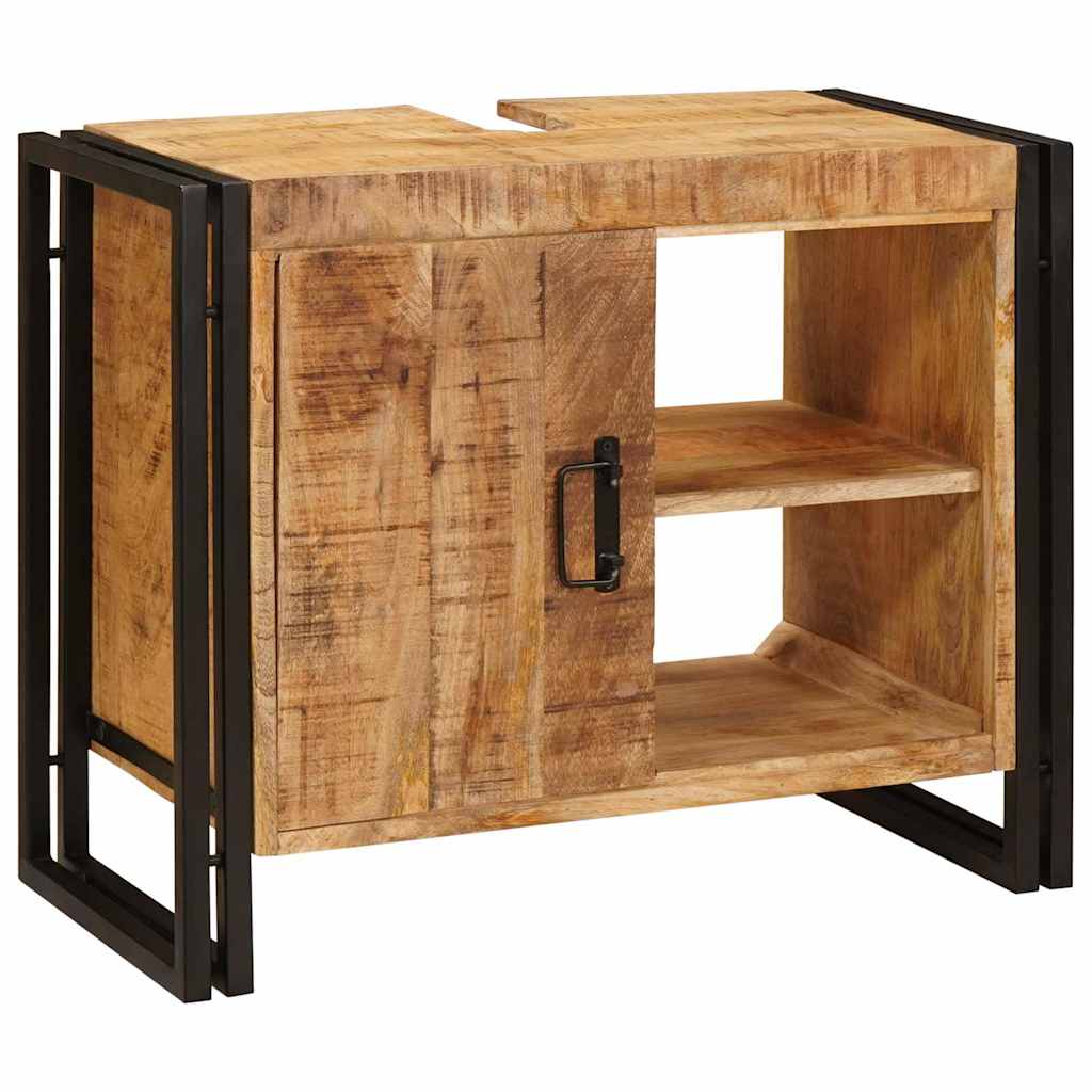 vidaXL Sink cabinet with Shelf Brown 71 x 33 x 58 cm Solid Mango Wood