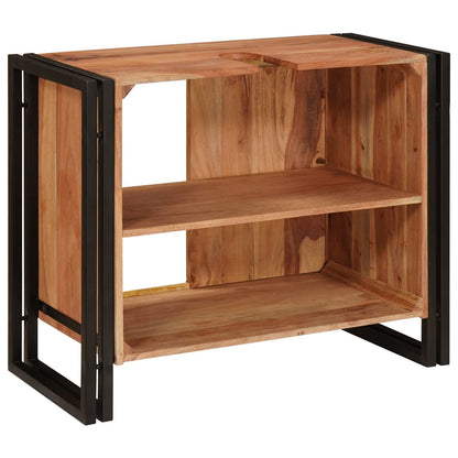 vidaXL Sink cabinet with Shelf Brown 71 x 33 x 58 cm Solid Acacia Wood