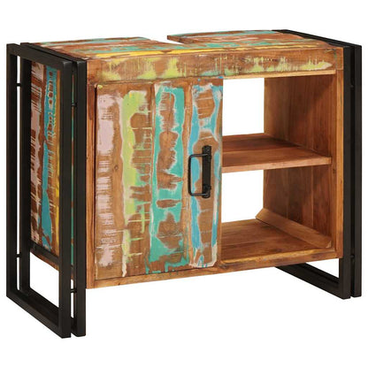 vidaXL Sink cabinet Multicolour 71 x 33 x 58 cm Solid Reclaim Wood