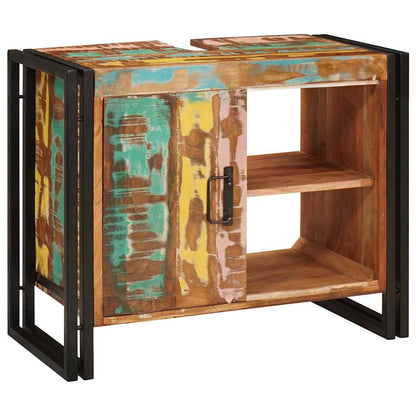 vidaXL Sink cabinet Multicolour 71 x 33 x 58 cm Solid Reclaim Wood