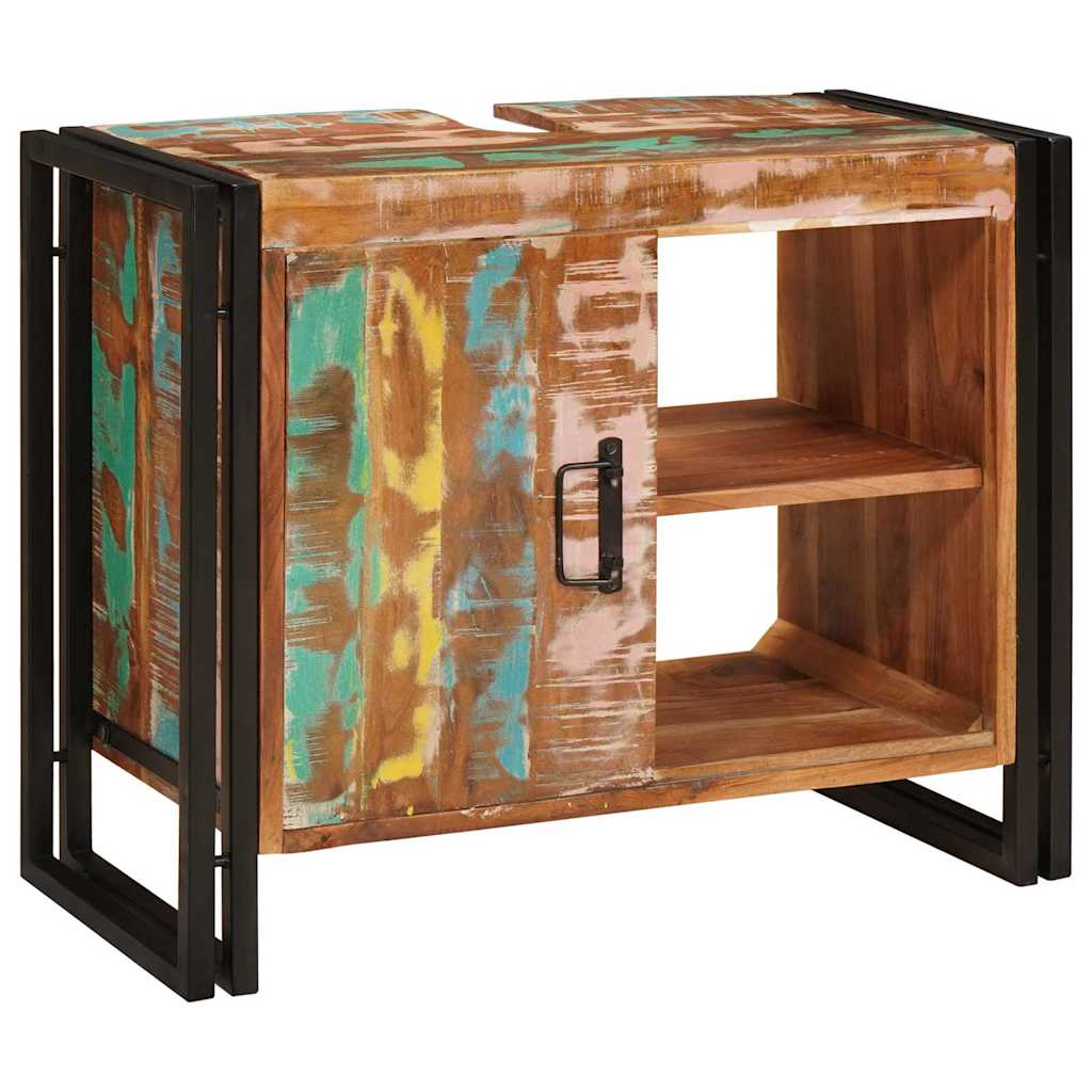 vidaXL Sink cabinet Multicolour 71 x 33 x 58 cm Solid Reclaim Wood