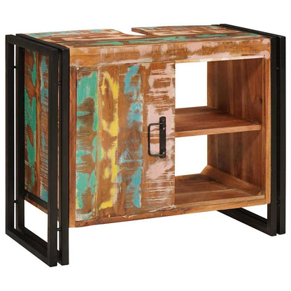 vidaXL Sink cabinet Multicolour 71 x 33 x 58 cm Solid Reclaim Wood
