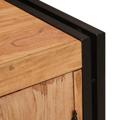 vidaXL Bedside Cabinet Brown 66 x 35 x 76 cm Solid acacia wood
