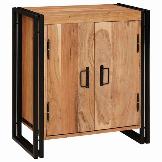 vidaXL Bedside Cabinet Brown 66 x 35 x 76 cm Solid acacia wood