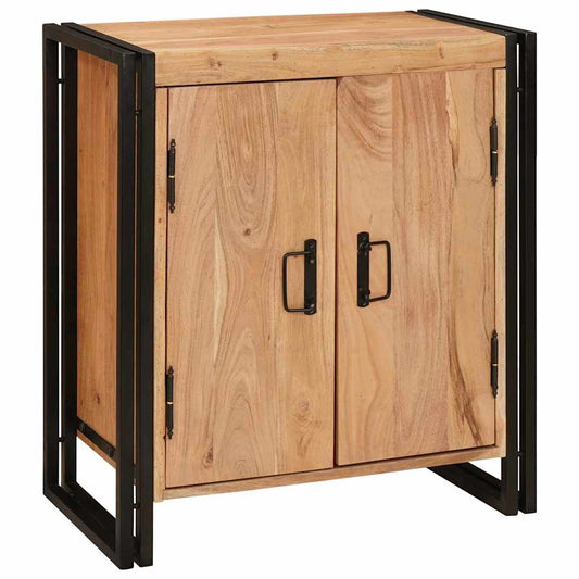 vidaXL Bedside Cabinet Brown 66 x 35 x 76 cm Solid acacia wood