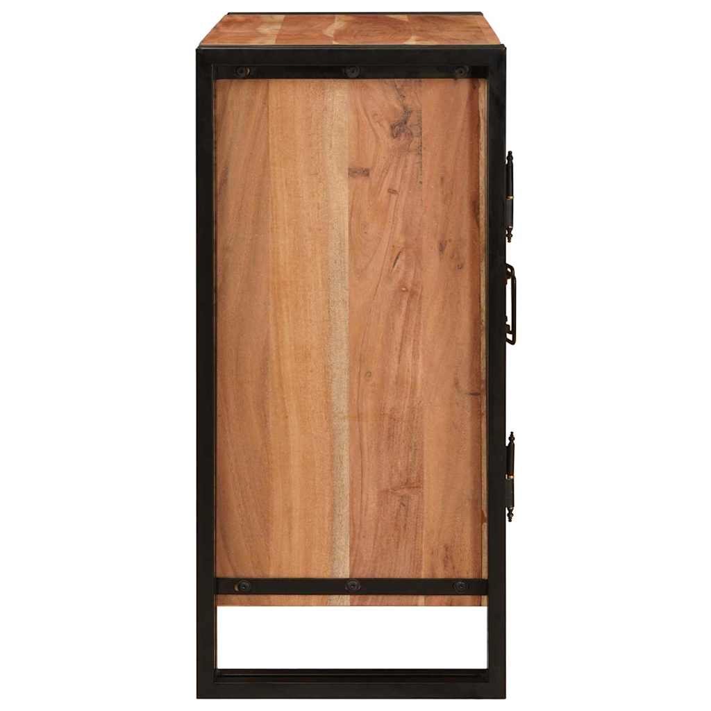 vidaXL Bedside Cabinet Brown 66 x 35 x 76 cm Solid acacia wood
