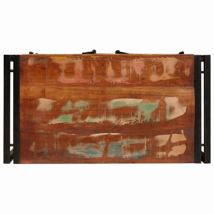 vidaXL Bedside Cabinet Multicolour Solid reclaimed wood