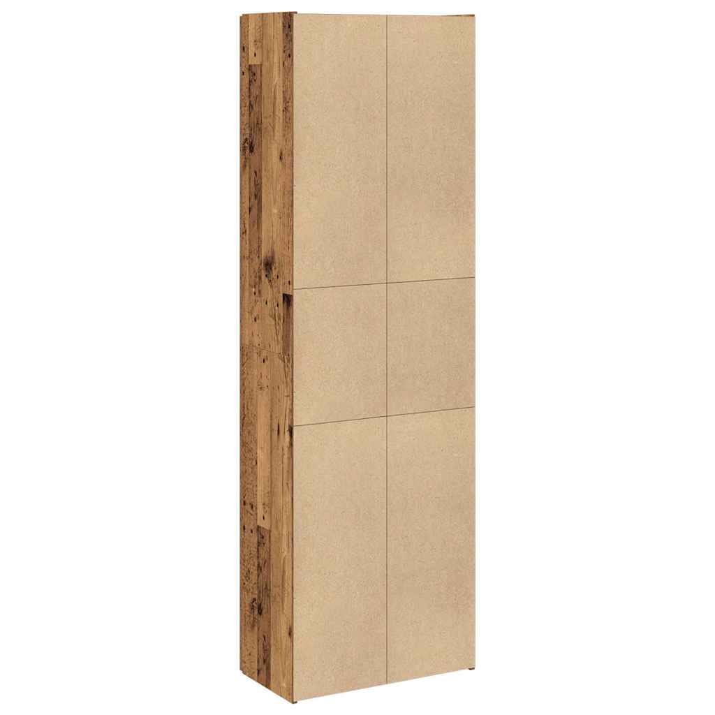vidaXL Highboard Old Wood 60x32x190 cm Engineered Wood