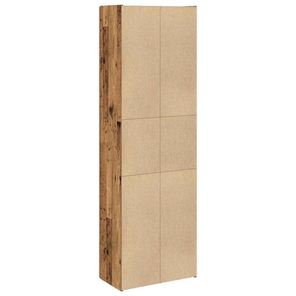 vidaXL Highboard Old Wood 60x32x190 cm Engineered Wood