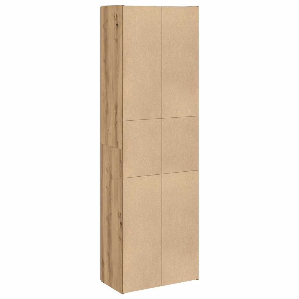 vidaXL Highboard Artisan Oak 60x32x190 cm Engineered Wood