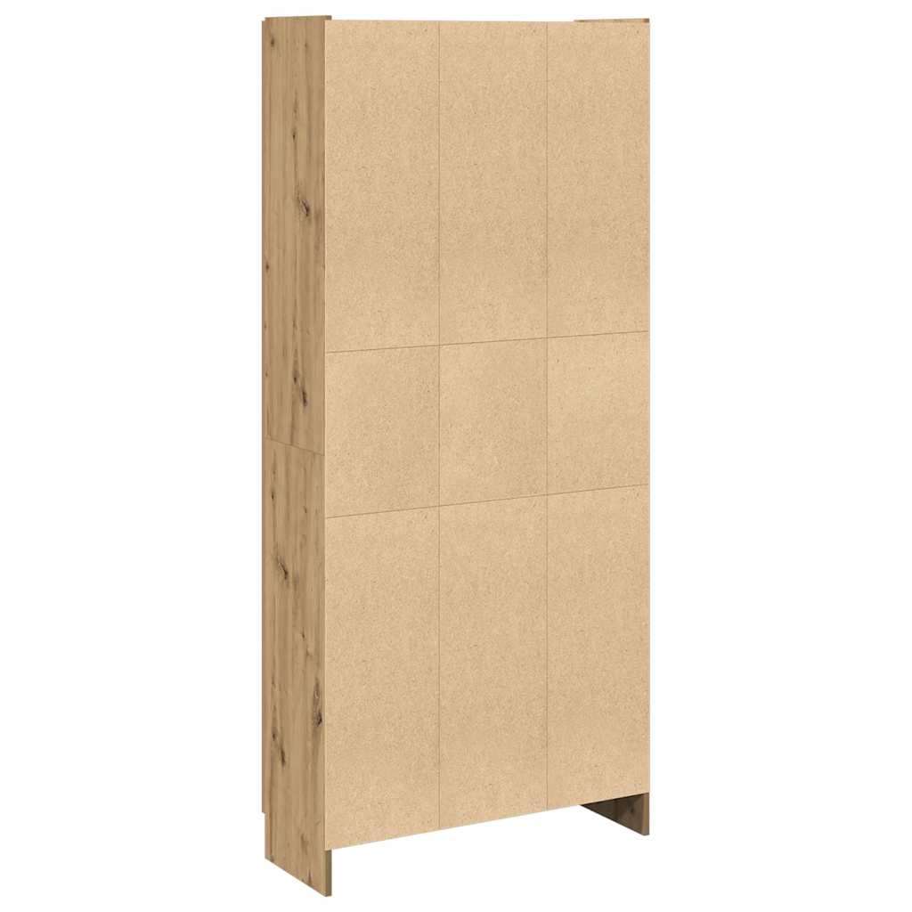 vidaXL Highboard Artisan Oak 82,5x30,5x185 cm Engineered Wood