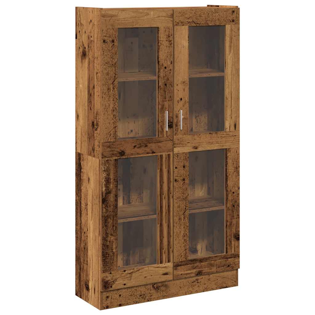 vidaXL Highboard Old Wood 82,5x30,5x150 cm Engineered Wood