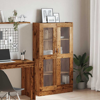 vidaXL Highboard Old Wood 82,5x30,5x150 cm Engineered Wood