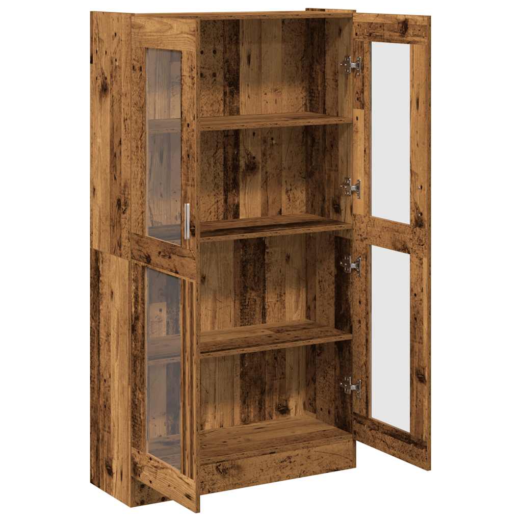 vidaXL Highboard Old Wood 82,5x30,5x150 cm Engineered Wood