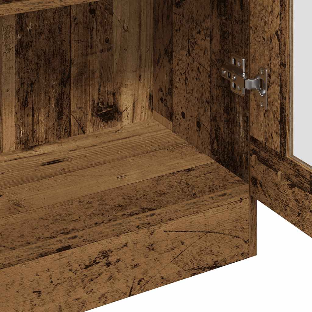 vidaXL Highboard Old Wood 82,5x30,5x150 cm Engineered Wood