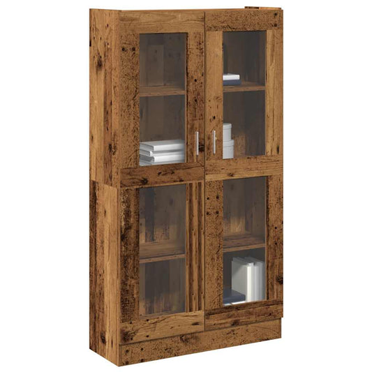 vidaXL Highboard Old Wood 82,5x30,5x150 cm Engineered Wood