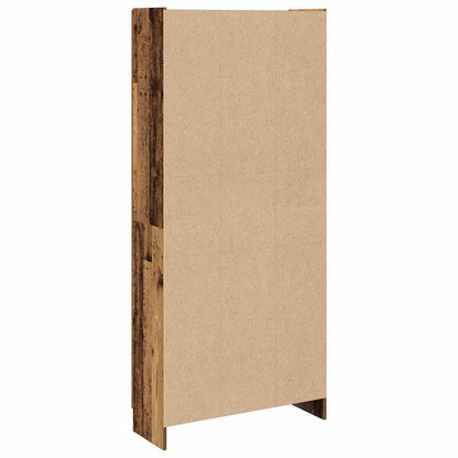vidaXL Highboard Old Wood 82,5x30,5x185 cm Engineered Wood