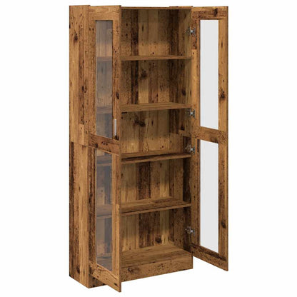vidaXL Highboard Old Wood 82,5x30,5x185 cm Engineered Wood