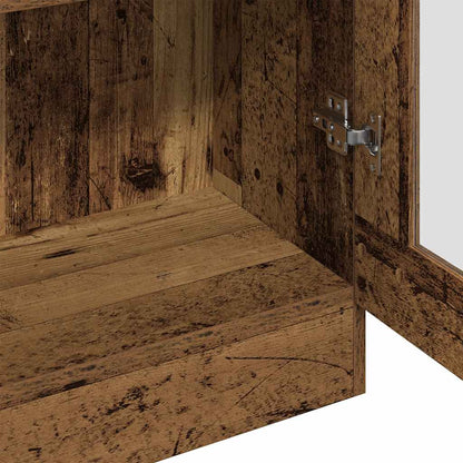 vidaXL Highboard Old Wood 82,5x30,5x185 cm Engineered Wood