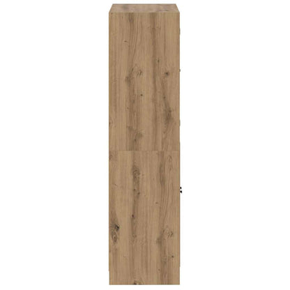vidaXL Highboard with Doors Artisian Oak 68x37x142 cm Engineered Wood