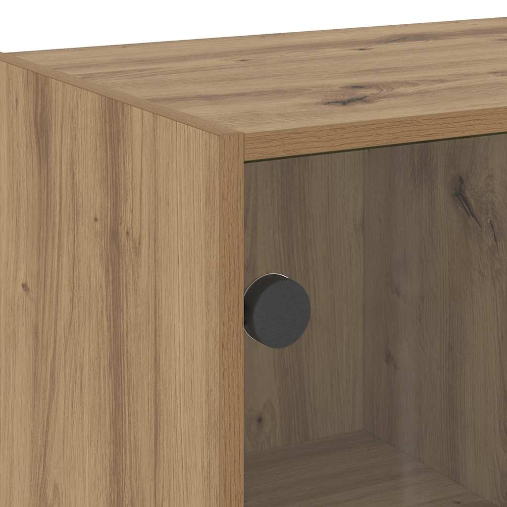 vidaXL Highboard with Doors Artisian Oak 68x37x142 cm Engineered Wood