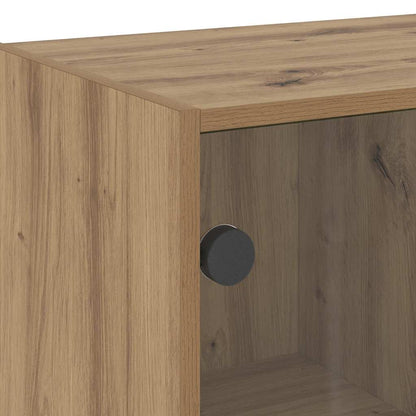 vidaXL Highboard with Doors Artisian Oak 68x37x142 cm Engineered Wood