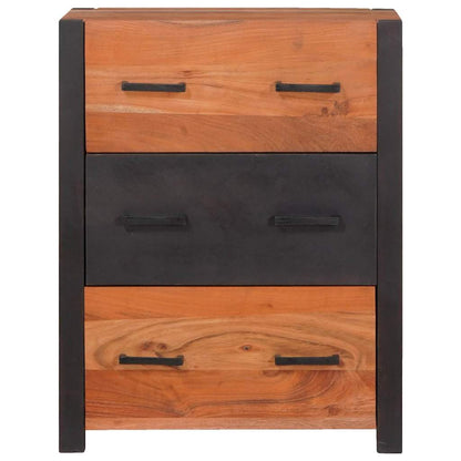 vidaXL Sideboard 3 pcs Brown 110 x 30 x 75 cm Solid Acacia Wood