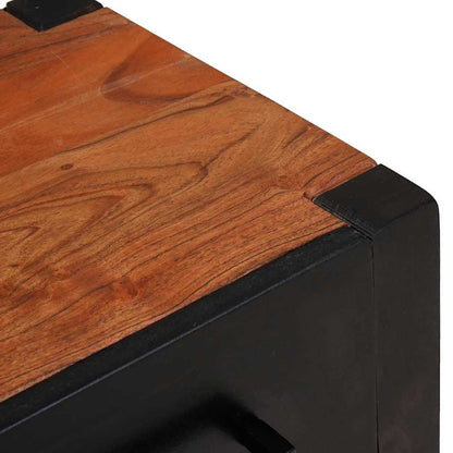 vidaXL Sideboard 2 pcs Brown 110 x 30 x 75 cm Solid Acacia Wood