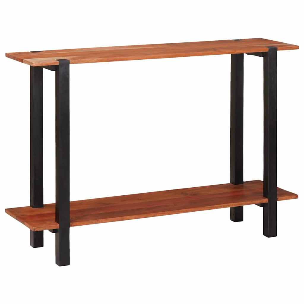 vidaXL Console Table with Shelf Brown and Black 110 x 30 x 75 cm