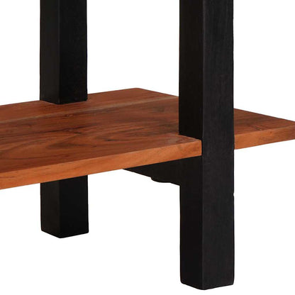 vidaXL Console Table with Drawer Brown and Black 110 x 30 x 75 cm