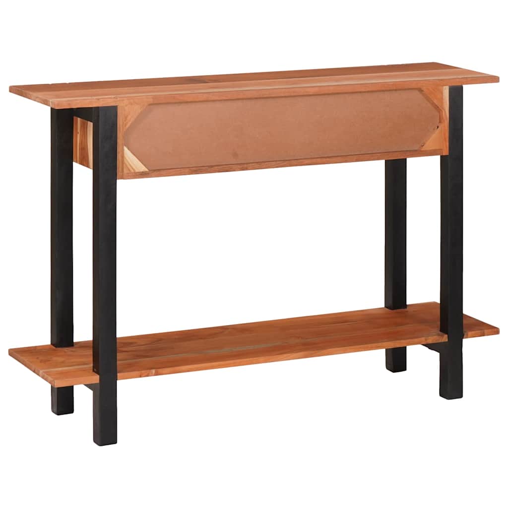 vidaXL Console Table with Drawer Brown and Black 110 x 30 x 75 cm