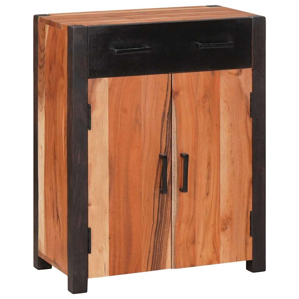 vidaXL Sideboard with Drawer Brown 55 x 30 x 75 cm Solid Acacia Wood