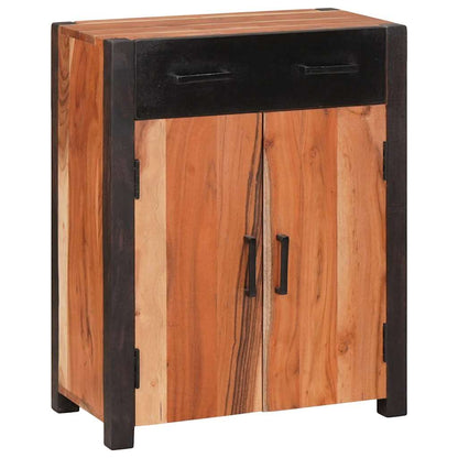 vidaXL Sideboard with Drawer Brown 55 x 30 x 75 cm Solid Acacia Wood