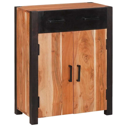 vidaXL Sideboard with Drawer Brown 55 x 30 x 75 cm Solid Acacia Wood