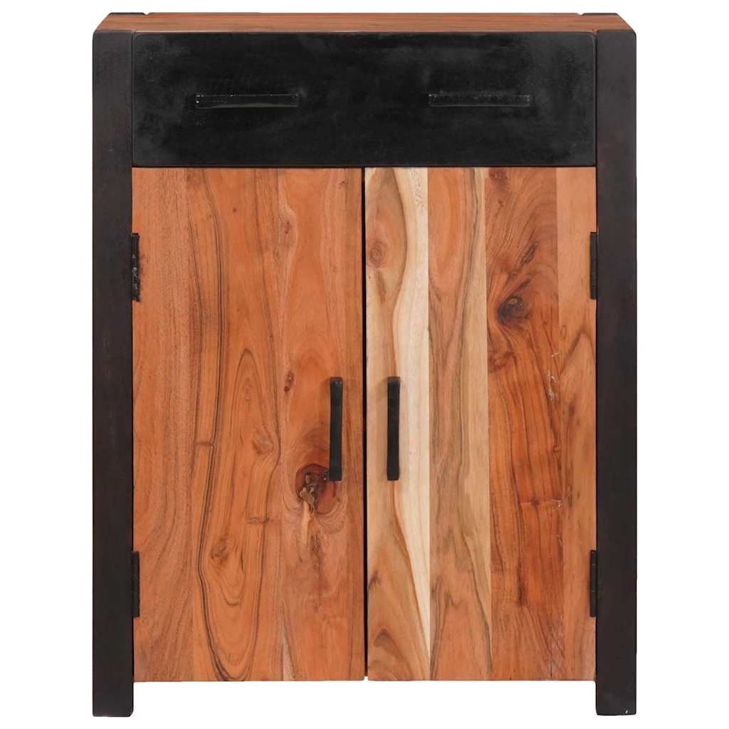 vidaXL Sideboard with Drawer Brown 55 x 30 x 75 cm Solid Acacia Wood