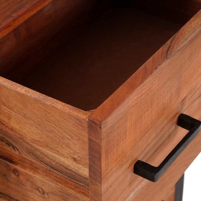 vidaXL Sideboard with Drawer Brown 55 x 30 x 75 cm Solid Acacia Wood
