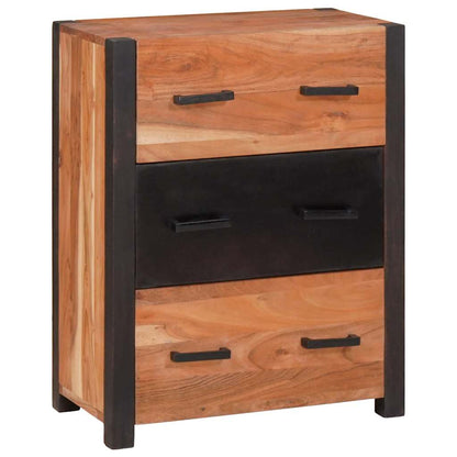 vidaXL Sideboard with Drawer Brown 55 x 30 x 75 cm Solid Acacia Wood