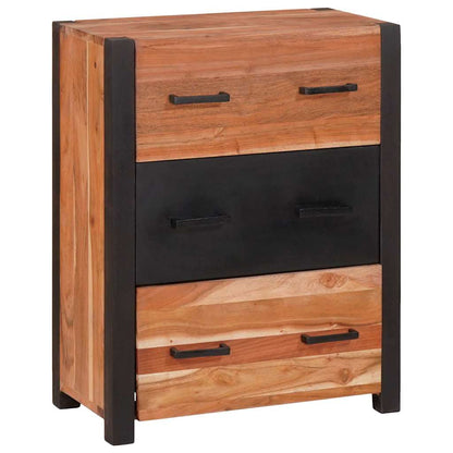 vidaXL Sideboard with Drawer Brown 55 x 30 x 75 cm Solid Acacia Wood