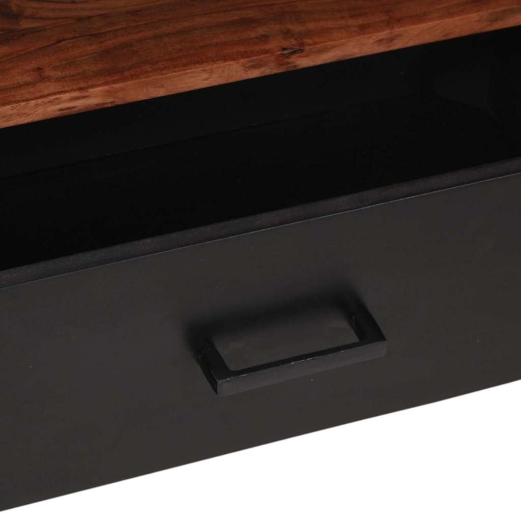 vidaXL Media Cabinet Brown 110 x 30 x 40 cm Solid Acacia Wood
