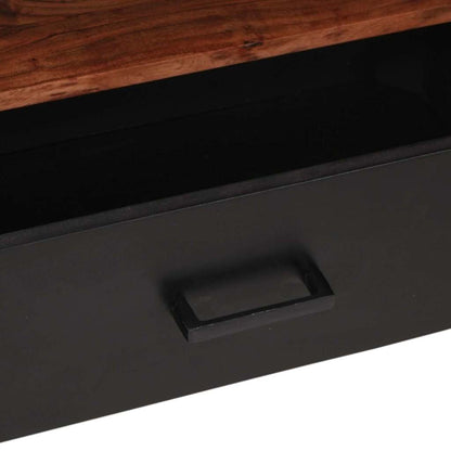 vidaXL Media Cabinet Brown 110 x 30 x 40 cm Solid Acacia Wood